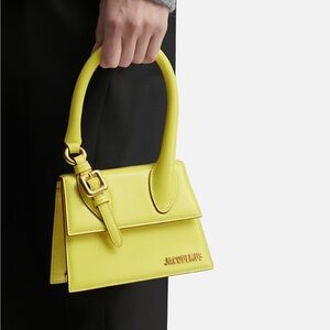 JACQUEMUS Le Chiquito Moyen Boucle Bag in Yellow